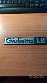 scritta alfa romeo Giulietta 1.8