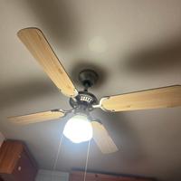 Lampadario con pale e punto luce