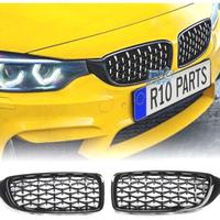 GRIGLIE BMW F32 F33 F36 LOOK M4 NERO DIAMANTE CROM