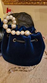 set scarpe e borsa  blu