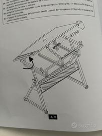 Tavolo da disegno inclinabile