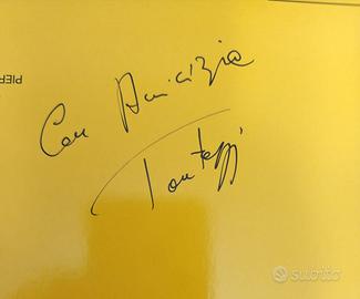 Vinile rosso autograf. Collage 2 ragazzi nel sole