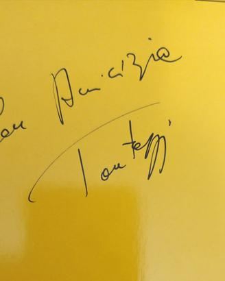 Vinile rosso autograf. Collage 2 ragazzi nel sole