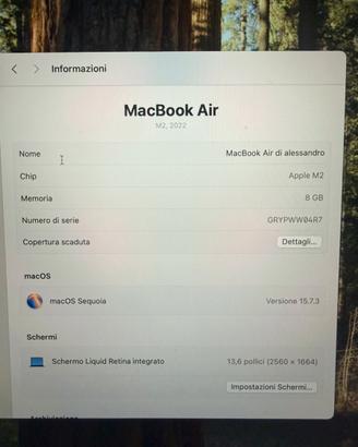 Macbook air M2