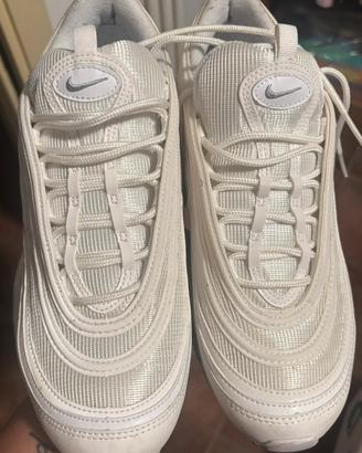 Nike air max 97 triplo bianco grigio lupo