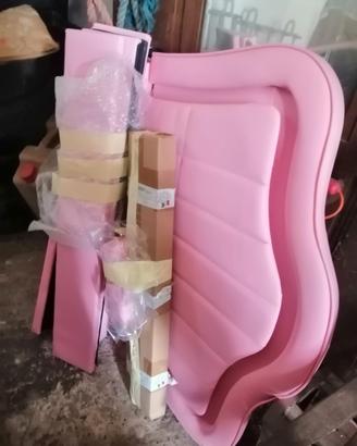 lettino rosa singolo