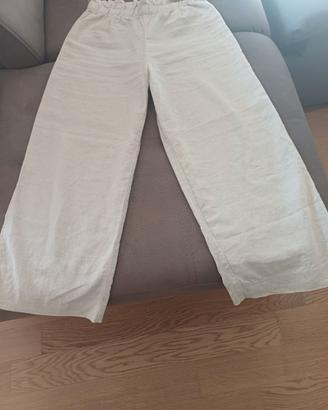 Pantaloni misto lino Bambina tg. 12/13 anni beige