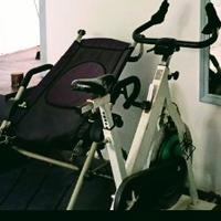 Cyclette spinning Panatta+attrezzo per addominali