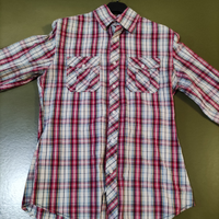 Camicia taglia S a quadretti bianca-rossa