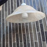 Lampadario in vetro opalino alabastro