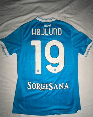 Ssc Napoli Home (HOJLUND) TG:S Autentica