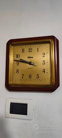 Orologio da Parete Bino Quartz Vintage Legno Oro F