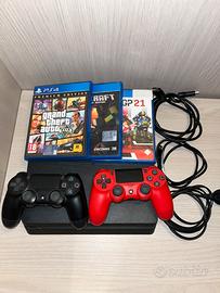 PS4 Slim 500Gb + 2 controller + 3 giochi