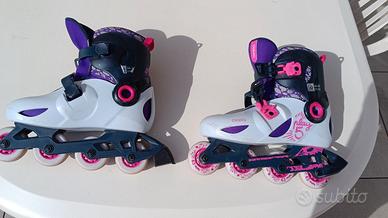 Pattini a rotelle bambina + skateboard