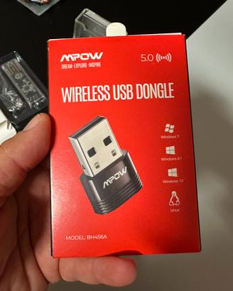 Dongle USB Bluetooth 5.0 MPOW (mod. BH456A) Nuovo