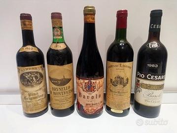 Stock di vini pregiati e grande invecchiamento