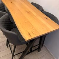 TAVOLO ALTO JYSK + 4 SGABELLI