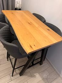 TAVOLO ALTO JYSK + 4 SGABELLI