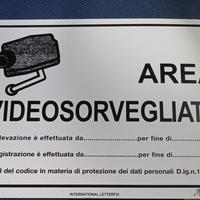 Cartelli Area Videosorvegliata