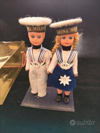 da collezione coppia di bambole d'epoca vintage