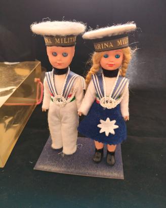 da collezione coppia di bambole d'epoca vintage