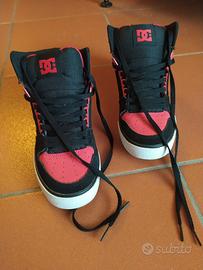 scarpe alte basket, skateboard nr 39