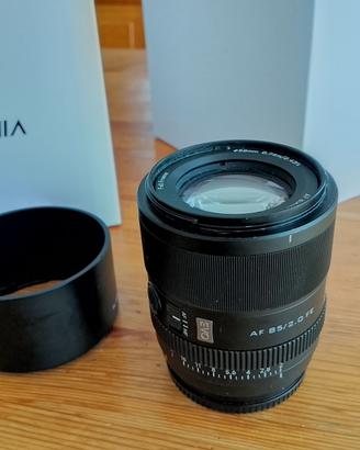 obiettivo Viltrox 85 f2 EVO e-mount