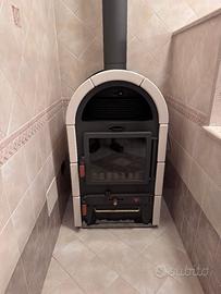 stufa a legna con ventilazione