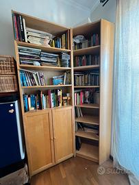 Libreria in rovere impiallacciato altezza 237