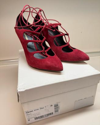 Sandali scarpe con tacco Emporio Armani rosso
