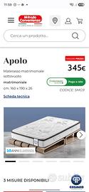materasso matrimoniale 