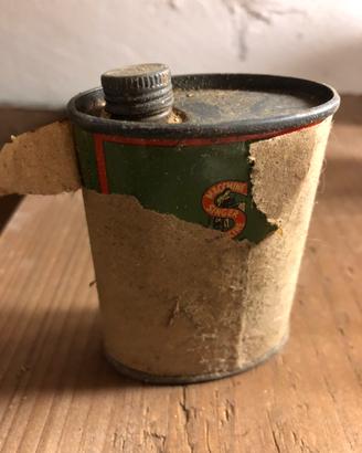 Singer barattolino olio vintage ancora imballato