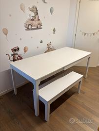 Tavolo Allungabile 120/180x80 cm e Panca Ekedalen