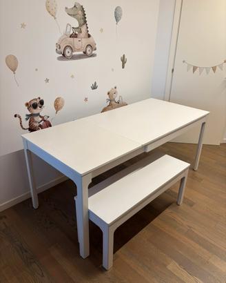 Tavolo Allungabile 120/180x80 cm e Panca Ekedalen