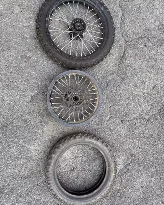 Gomme e cerchi pit bike