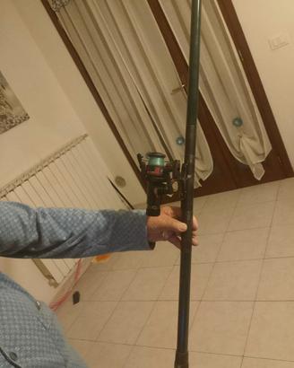 Canne da pesca e appoggio per canne