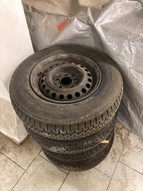 Set 4 ruote complete Mercedes d'epoca 185 SR 14