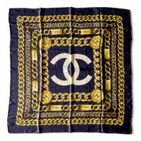 Foulard vintage in seta marchio CHANEL