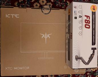 Monitor da gaming 180hz + braccio per monitor