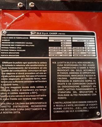 CALDAIA  A GASOLIO