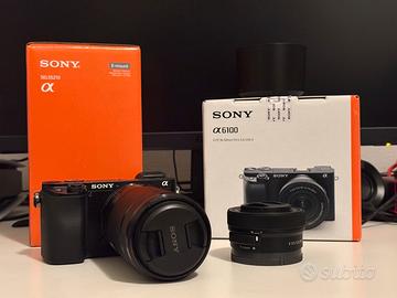 Sony Alpha 6100 con zaino