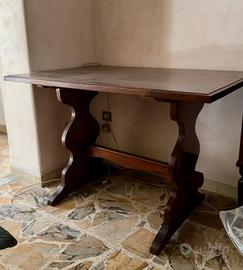 Tavolo da sala stile “rustico” anni ‘70-‘80