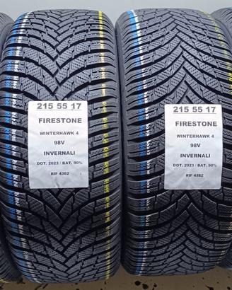 4 GOMME 215 55 17 FIRESTONE INV RIF4382