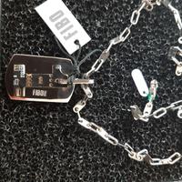 catena uomo + piastra Fibo come da foto