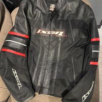 giacca pelle e tessuto ixon progress