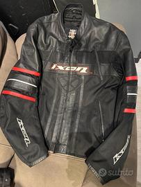 giacca pelle e tessuto ixon progress