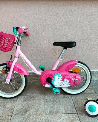 Bicicletta bambina B'Twin 500 14 pollici