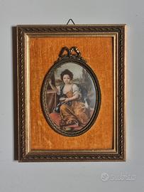 Quadretto miniatura vintage Mignard anni 70 
