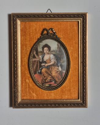 Quadretto miniatura vintage Mignard anni 70 