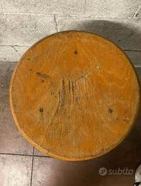 Sgabello vintage (industriale) anni ‘70 a vite